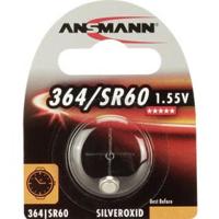 Ansmann Knoopcel 364 1.55 V 1 stuk(s) 9 mAh Zilveroxide Silberoxid Knopfzelle SR60 / SR621 / 364 - thumbnail