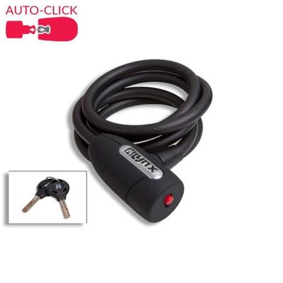 Lynx Smoke spiraalkabelslot 150cm zwart art-gecertificeerd Lynx Smoke spiraalkabelslot 150cm zwart art-gecertificeerd