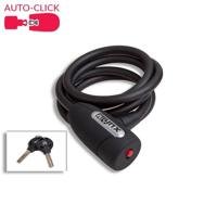 Lynx Smoke spiraalkabelslot 150cm zwart art-gecertificeerd - thumbnail