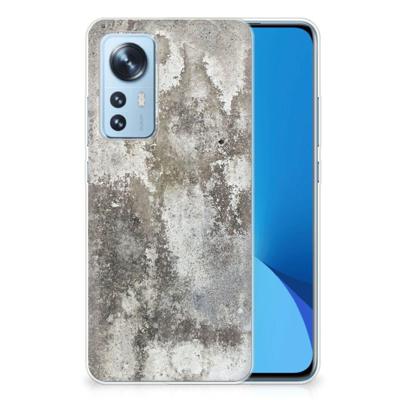 Xiaomi 12 | 12X | TPU | Siliconen hoesje | Beton Print Xiaomi 12 | 12X | TPU | Siliconen hoesje | Beton Print