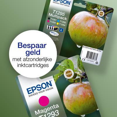 Epson Inktcartridge T1295 Origineel Combipack Zwart, Cyaan, Magenta, Geel C13T12954012