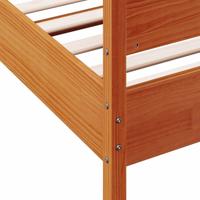 Bedframe zonder matras massief grenenhout wasbruin 90x200 cm - thumbnail
