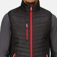 Ragetta RG894 Navigate Hybrid Bodywarmer - Black/Classic Red - XL - thumbnail