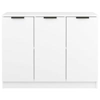 Dressoir 90,5x30x70 cm bewerkt hout wit - thumbnail