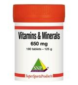 Vitamins minerals complex 180 Tabletten