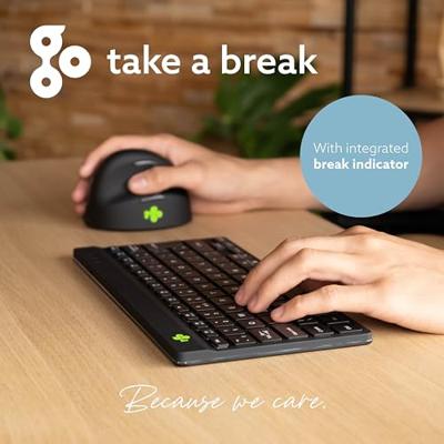 R-Go Compact Break ergonomisch Bluetooth toetsenbord, qwerty, zwart - thumbnail