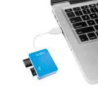 LogiLink UA0136 UA0136 USB-hub 4 poorten USB-A USB 2.0 480 MBit/s Blauw - thumbnail