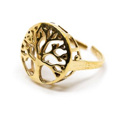 Verstelbare Ring Tree of Life Goudkleurig (20 mm) Verstelbare Ring Tree of Life Goudkleurig (20 mm)