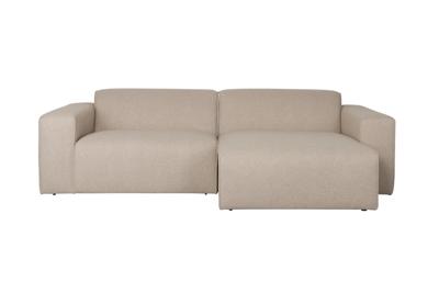 Zuiver Milka 3-zits bank rechts Cappuccino