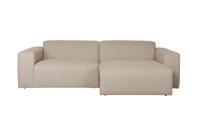 Zuiver Milka 3-zits bank rechts Cappuccino - thumbnail