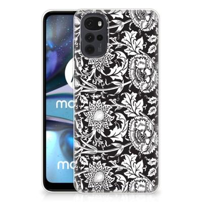 Motorola Moto G22 | TPU Case | Black Flowers Motorola Moto G22 | TPU Case | Black Flowers