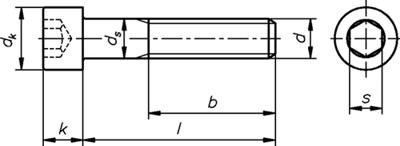 Dresselhaus binnenzeskantbout cylindrical with inner6ct 8 x 25mm - thumbnail