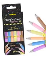 Acrylliner online fashion assorti 6 stuks - thumbnail