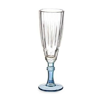Champagneglas Vivalto PR05720ST3/BHA6 PEAC Exotic Blauw Kristal 170 ml (6 Stuks)