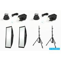 Nanlite FS200 Bi-color LED dual kit (w/ light stand and softbox) - thumbnail