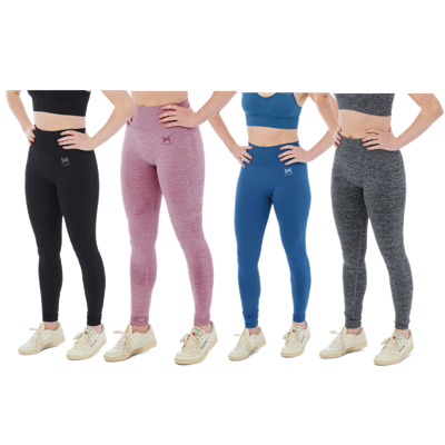 Xtreme Sportswear Sportlegging Dames Antraciet Melange-XL Xtreme Sportswear Sportlegging Dames Antraciet Melange-XL