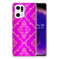 Siliconen Hoesje OPPO Find X5 Pro Barok Roze - thumbnail