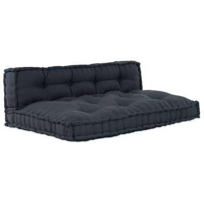 Pallet Sofa Kussen 2 pcs Antraciet Stof
