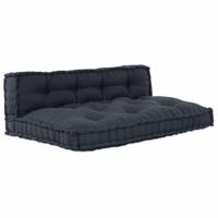 Pallet Sofa Kussen 2 pcs Antraciet Stof - thumbnail