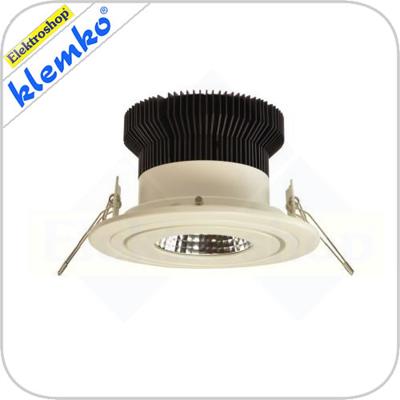 Richtbaar Rond enkelvoudig led armatuur.13W, 3000K
