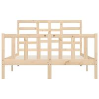 Bedframe zonder matras massief grenenhout 140x200 cm - thumbnail