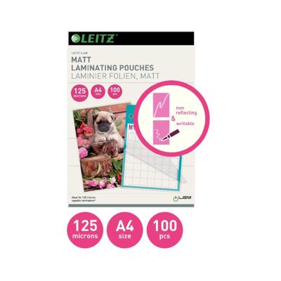 Leitz iLAM lamineerhoes ft A4, 250 micron (2 x 125 micron), mat, pak van 100 stuks