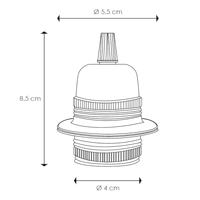 Light depot - metalen 2-rings fitting E27 - messing - Outlet - thumbnail