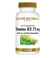Golden Naturals Vitamine D3 75mcg Capsules - thumbnail