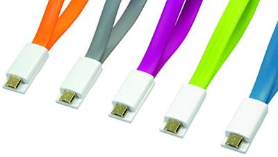 LogiLink USB-kabel USB 2.0 USB-A stekker, USB-micro-B stekker 0.22 m Pink Magneet op de kabeleinden CU0087