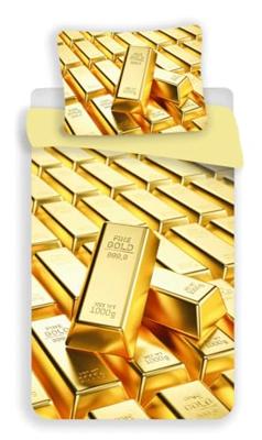 Goud Dekbedovertrek Gold Bars