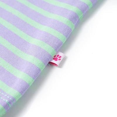 Kindershirt gestreept 116 felmintkleurig