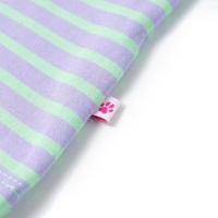 Kindershirt gestreept 92 felmintkleurig - thumbnail