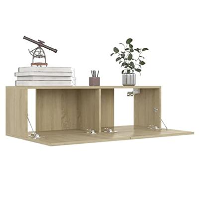 VidaXL Tv-meubel 100x30x30 cm bewerkt hout sonoma eikenkleurig