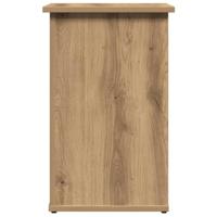 Dressoir 35x35x55 cm bewerkt hout artisanaal eikenkleur - thumbnail