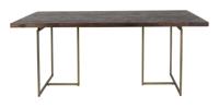 Dutchbone Eettafel 'Class' Antique Brass, 180 x 90cm - thumbnail