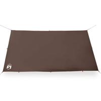 Kampeerluifel waterdicht 366x306 cm bruin - thumbnail