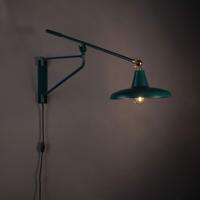 Dutchbone Wandlamp 'Hector' 30cm, kleur Teal - thumbnail