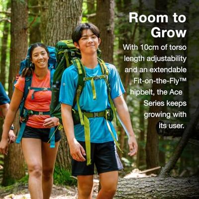 Osprey Ace 65 Backpack Kinderen Blue Spikemoss/Deep Peyto 65L Osprey Ace 65 Backpack Kinderen Blue Spikemoss/Deep Peyto 65L