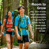 Osprey Ace 65 Backpack Kinderen Blue Spikemoss/Deep Peyto 65L - thumbnail