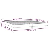 Bedframe fluweel lichtgrijs 200x200 cm - thumbnail