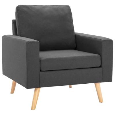 Fauteuil stof donkergrijs Fauteuil stof donkergrijs