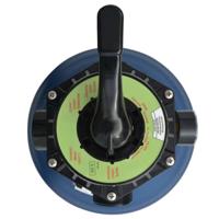 Zwembadzandfilter met 6-positie ventiel 460 mm blauw - thumbnail