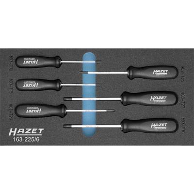 HAZET Schroevendraaierset - TORX® 163-225/6 - Binnen-TORX®-profiel - 6-delig - T10 - T30 HAZET Schroevendraaierset - TORX® 163-225/6 - Binnen-TORX®-profiel - 6-delig - T10 - T30