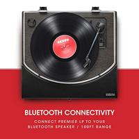 ION Audio Premier LP - Draadloze Bluetooth platenspeler / vinyl platenspeler met luidsprekers, USB-conversie, RCA & hoofdtelefoonuitgangen - Zwart - thumbnail