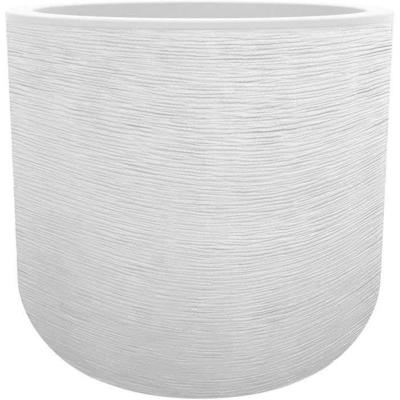 EDA PLASTIQUE - Ronde pot 50 cm Graphit'Up - 67 L - Gekalkt wit EDA PLASTIQUE - Ronde pot 50 cm Graphit'Up - 67 L - Gekalkt wit