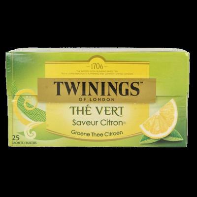 Twinings - Groene Thee Citroen - 25 zakjes Twinings - Groene Thee Citroen - 25 zakjes