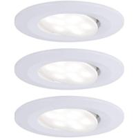 Paulmann Calla LED-inbouwlamp voor badkamer Set van 3 stuks 19.5 W IP65 Wit (mat) - thumbnail