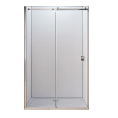 Schuifdeur Lacus Pantella Square Tweedelig Helder Glas Chroom Aluminium Profiel (alle maten) Schuifdeur Lacus Pantella Square Tweedelig Helder Glas Chroom Aluminium Profiel (alle maten)