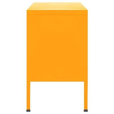 VidaXL Tv-meubel 105x35x50 cm staal mosterdgeel