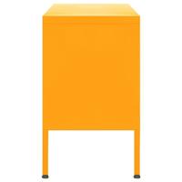 VidaXL Tv-meubel 105x35x50 cm staal mosterdgeel - thumbnail